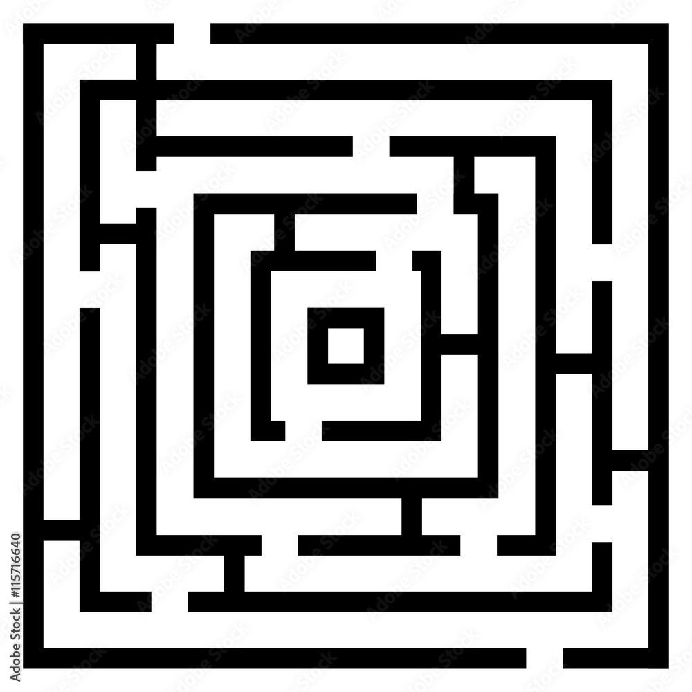 Vector illustration of maze/ labyrinth. Vector illustration of maze/ labyrinth.