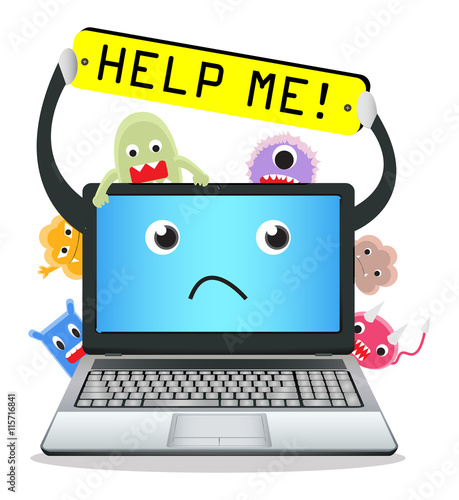 laptop need help from virus computer