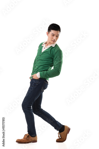 Asian young man dance