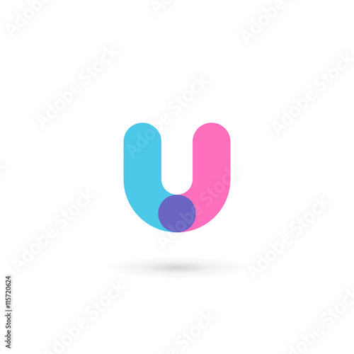 Letter U logo icon design template elements