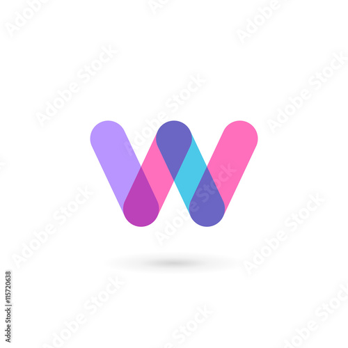 Letter W logo icon design template elements