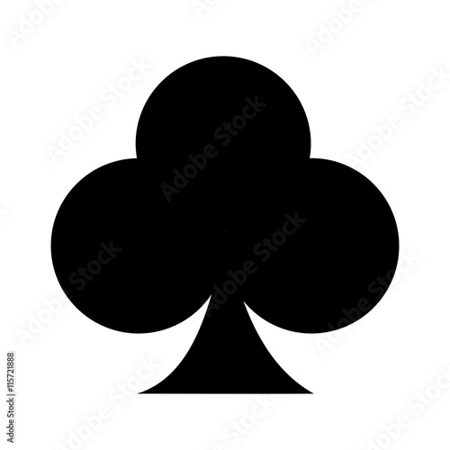 ace of clover isolated icon design