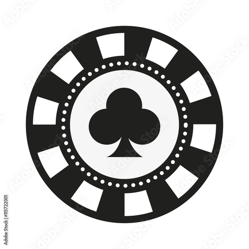 poker chips isolated icon design