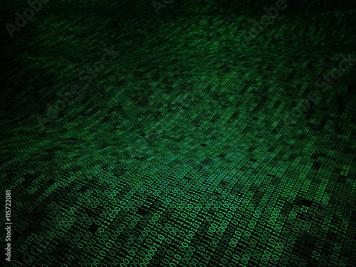 Obraz na płótnie binary code 3d background