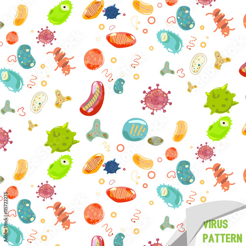 viruses and bacteria pattern