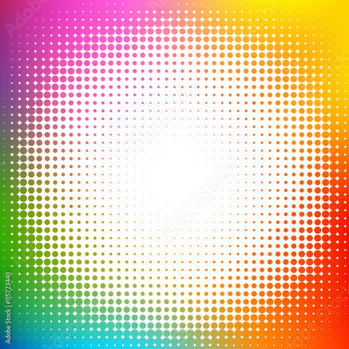 Abstract colorful circle background. Halftone vector background. Halftone design. Place for text. EPS-10