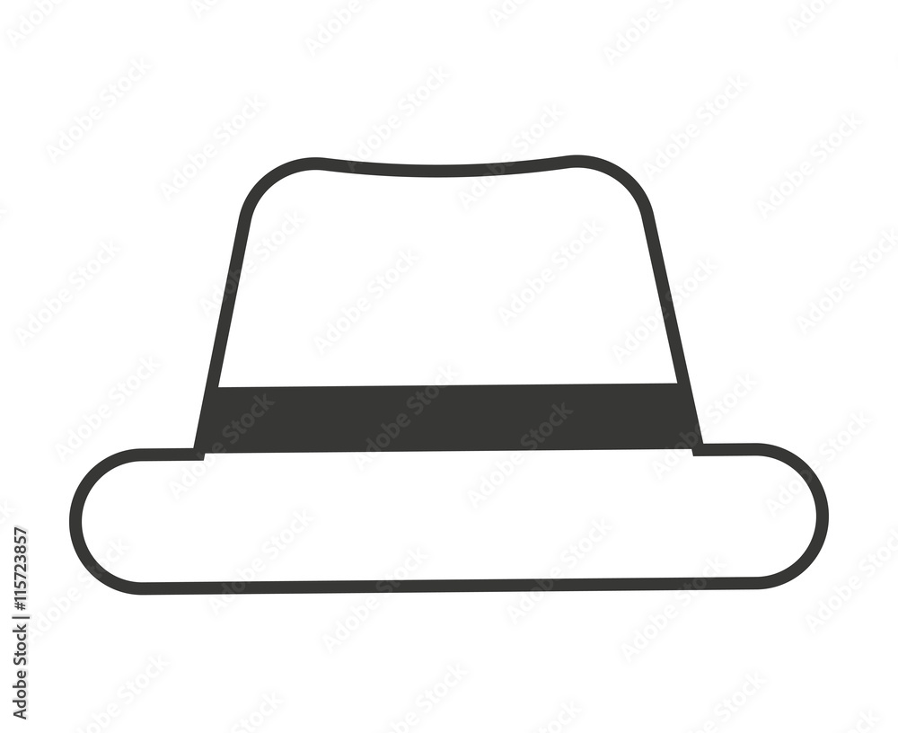 hat hipster style isolated icon design hat hipster style isolated icon design