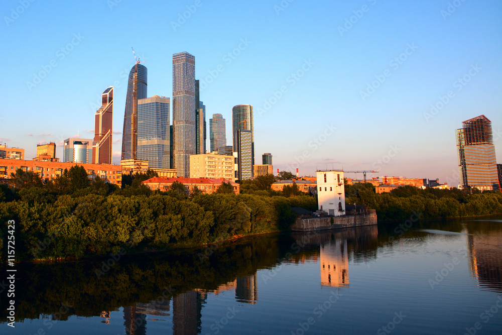 Fototapeta premium Moscow International Business Center.