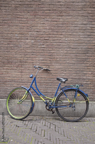 Colorful Bike against Wall, Holland © kevers