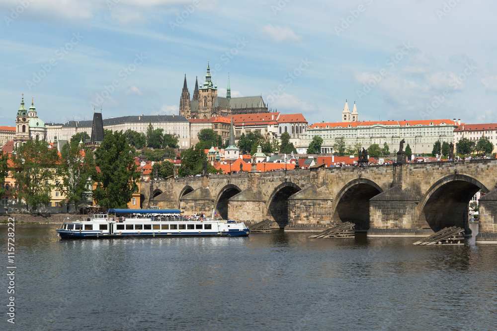 Obraz premium Ponte Carlo, Praga, Repubblica Ceca