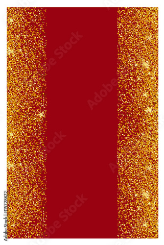 Abstract gold glitter background. Shiny sparkles for card