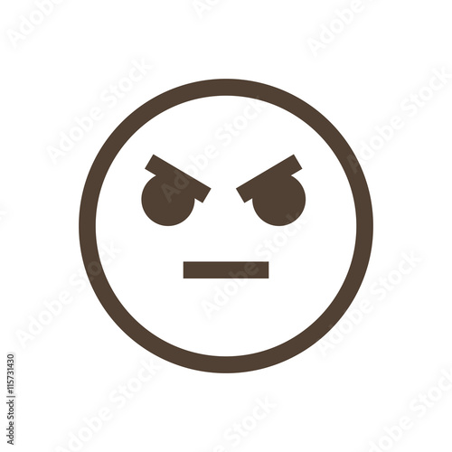 Grumpy emoticon