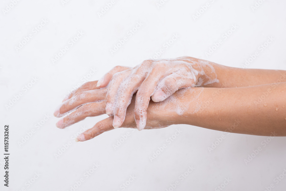 Fototapeta premium How to clean your hands.