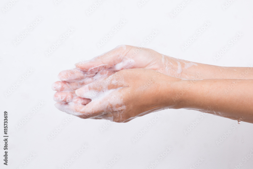 Fototapeta premium How to clean your hands.