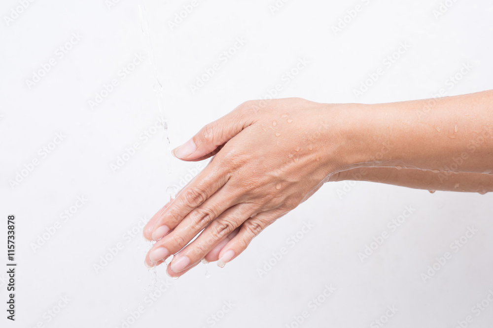 Fototapeta premium How to clean your hands.