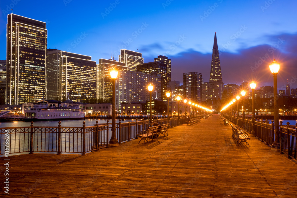 San Francisco View from Pier 7, California
