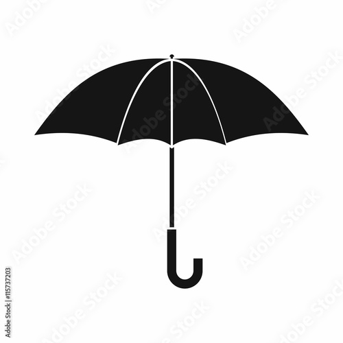Umbrella icon in simple style isolated vector illustration
