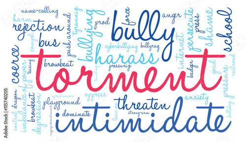 Torment word cloud on a white background. 