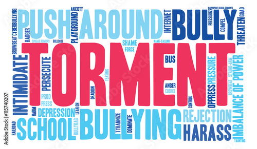 Torment word cloud on a white background. 