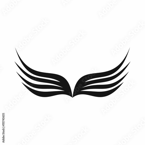 Wing icon in simple style isolated vector illustration