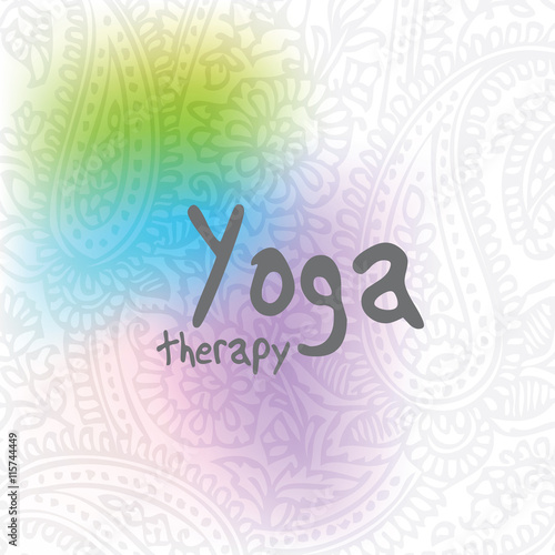 Yoga - background with copy space