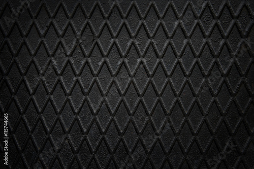 Black, non slip steel texture. Background of metal.