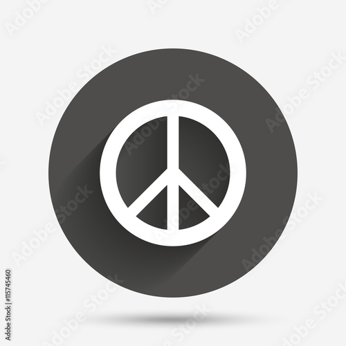 Peace sign icon. Hope symbol