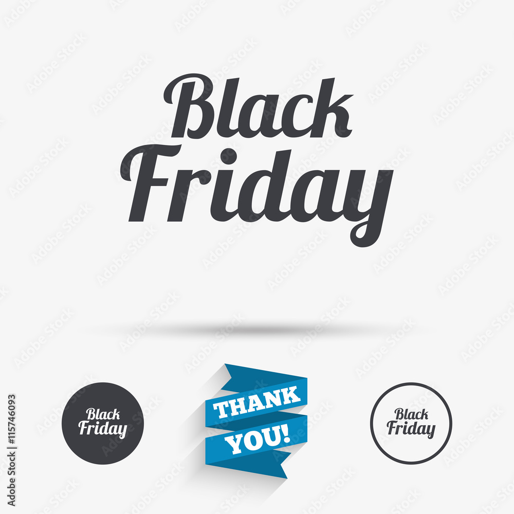 Black Friday sale icon. Special offer symbol.