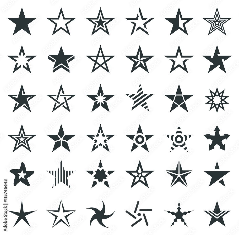 Star Shape Icons - Illustration
Star Shape Icons - Illustration
