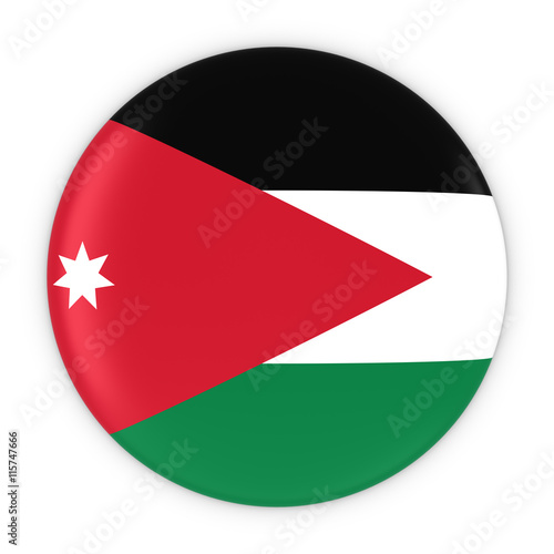 Jordanian Flag Button - Flag of Jordan Badge 3D Illustration Free Download Jordanian Flag Button - Flag of Jordan Badge 3D Illustration - GFXLoad