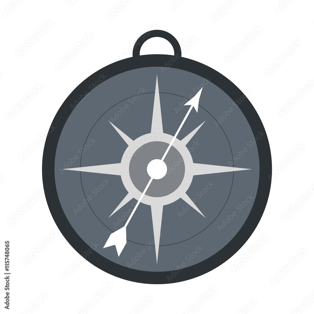 Fototapeta premium flat desing simple compass icon vector illustration