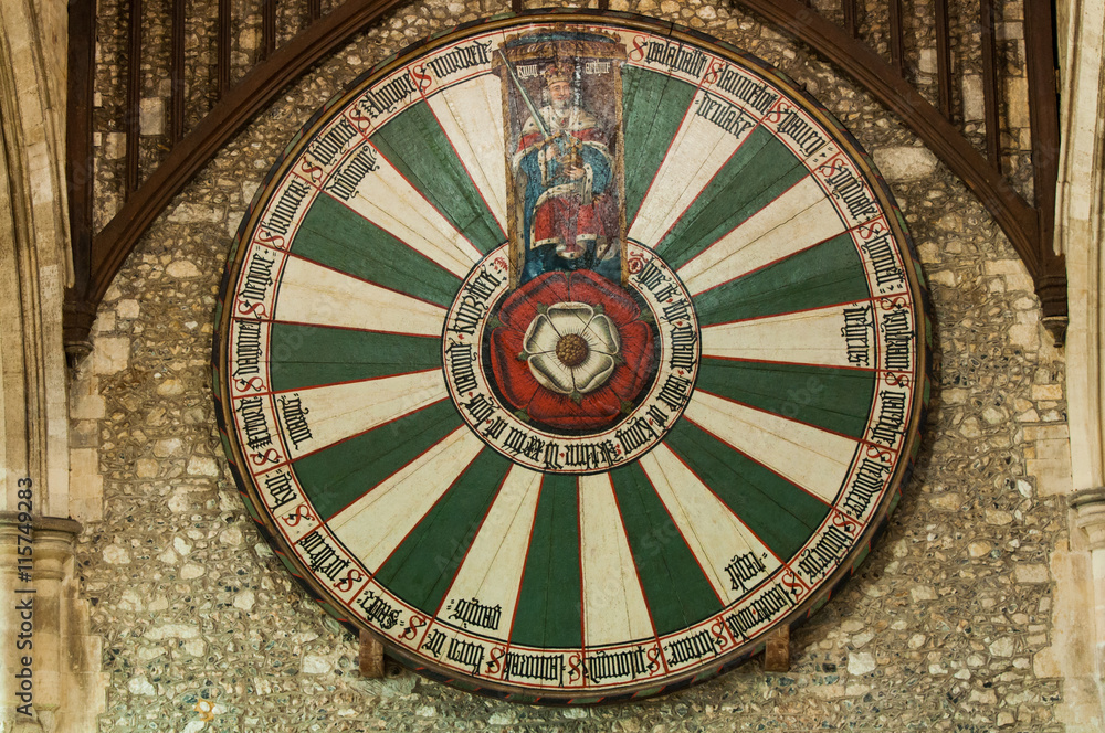 King Arthur's round table in Winchester, UK