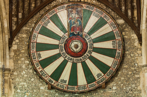King Arthur's round table in Winchester, UK