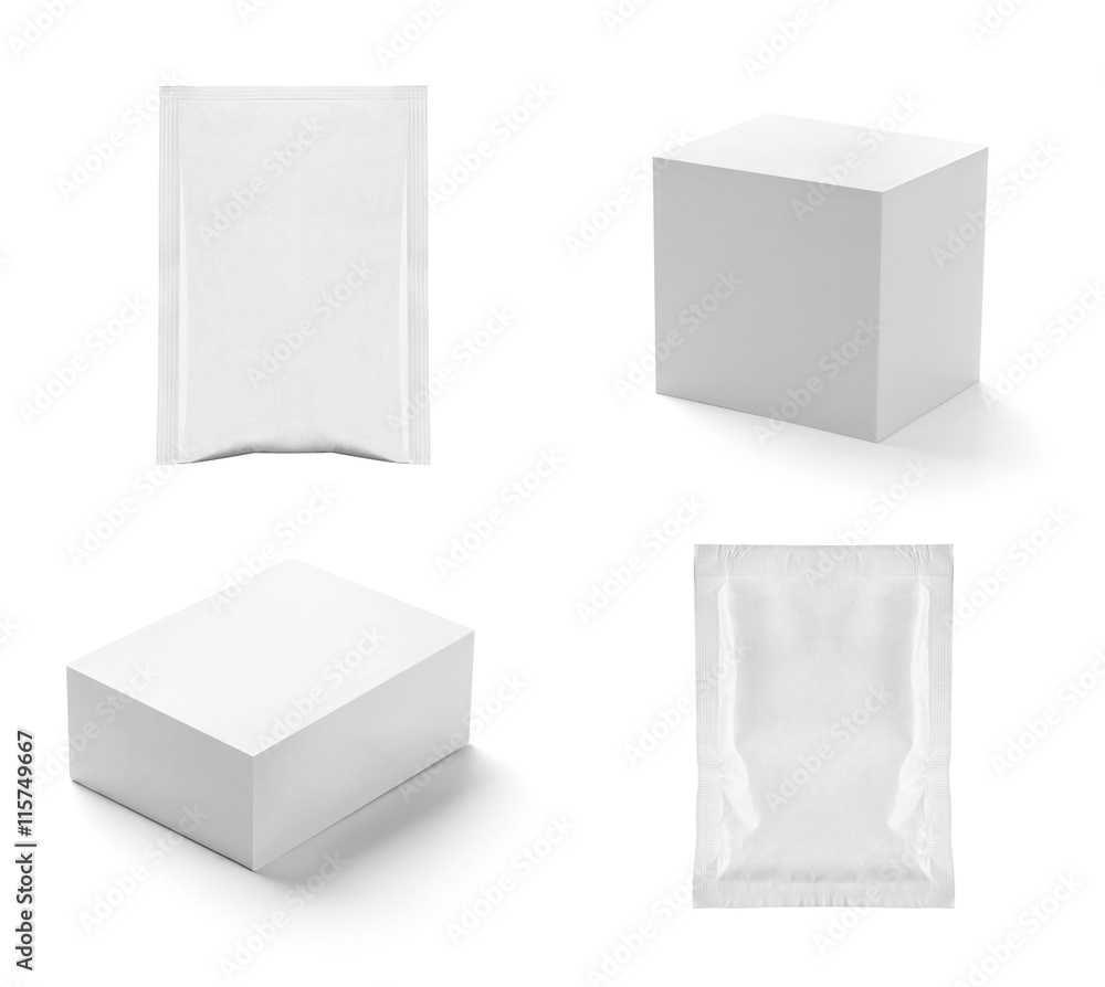 white box container template blank package white box container template blank package