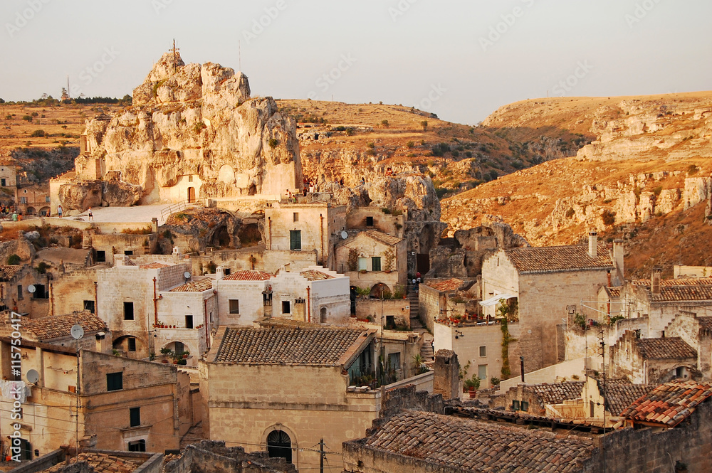 A view of the town of Matera in Basilicata - Italy