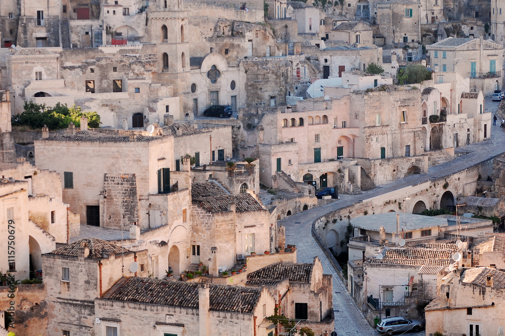 A view of the town of Matera in Basilicata - Italy