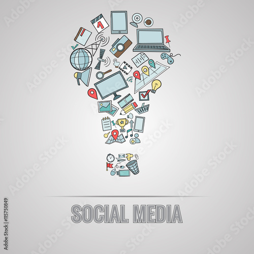 Social media doodles
