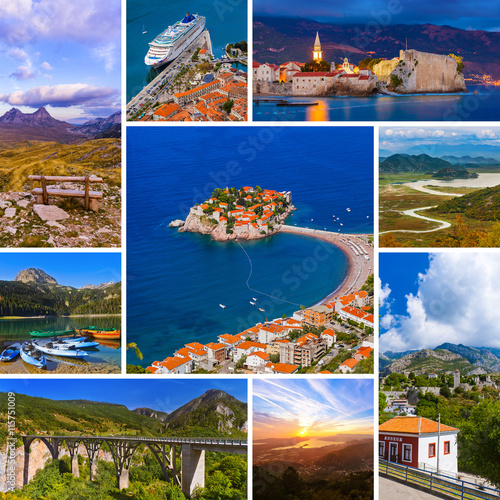 Collage of Montenegro travel images (my photos)