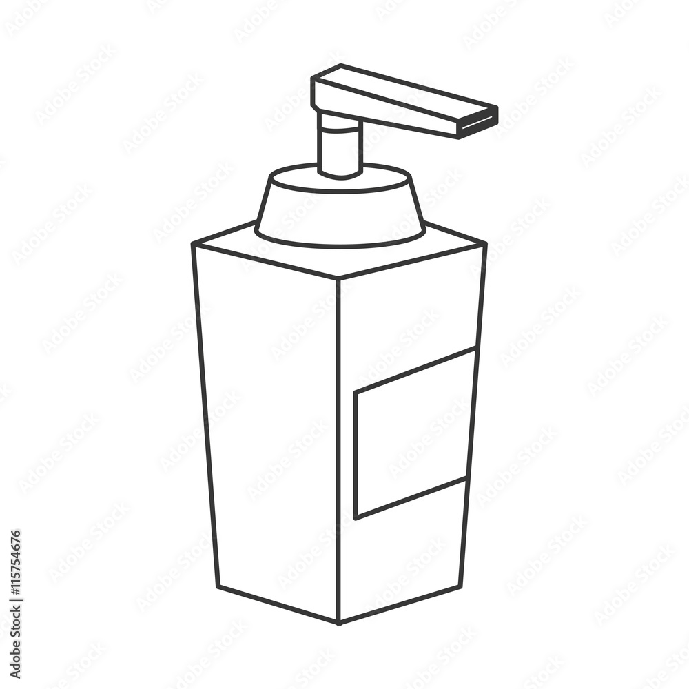 flat design soap dispenser icon vector illustration flat design soap dispenser icon vector illustration