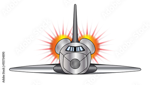 Speeding Space Shuttle