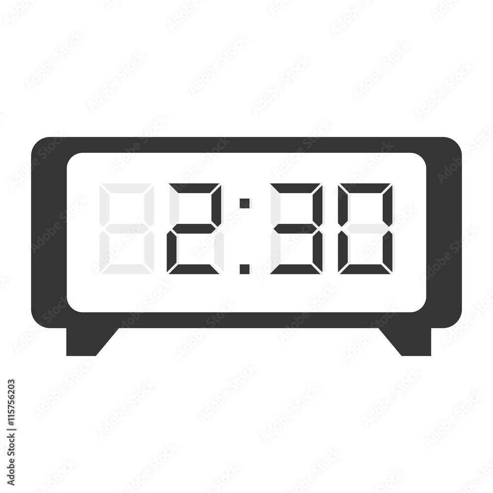 Time and clock isolated flat icon, vector illustration graphic. Time and clock isolated flat icon, vector illustration graphic.