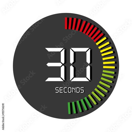Time and clock isolated flat icon, vector illustration graphic.
