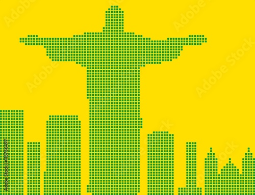 Rio de Janeiro Skyline Abstrakt