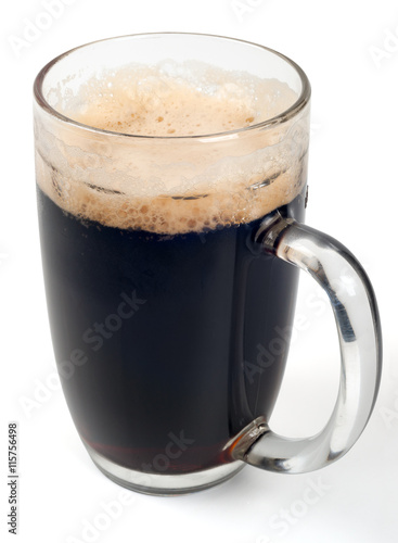 A mug of dark beer