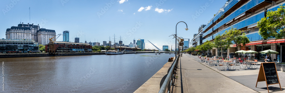 Obraz premium Panoramic View of Puerto Madero - Buenos Aires, Argentina