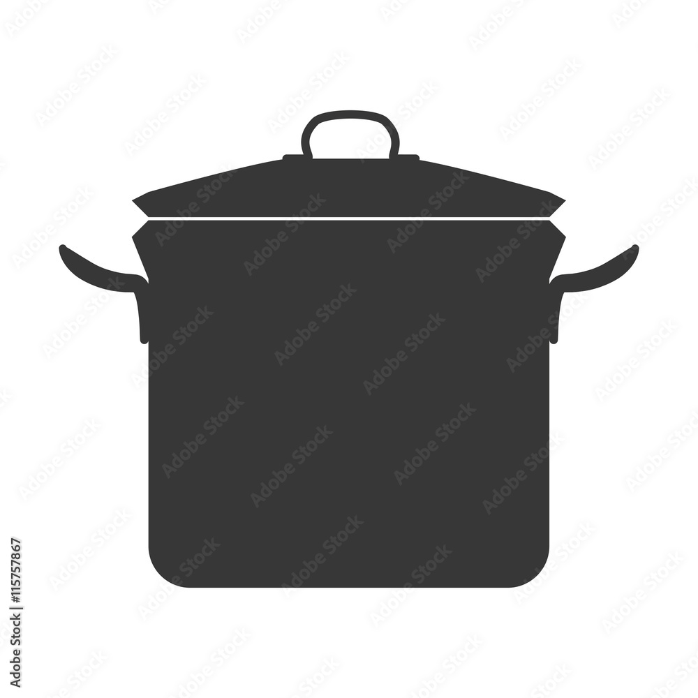Kitchen dishware isolated flat icon, vector illustration graphic.