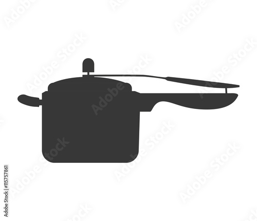 Kitchen dishware isolated flat icon, vector illustration graphic.
