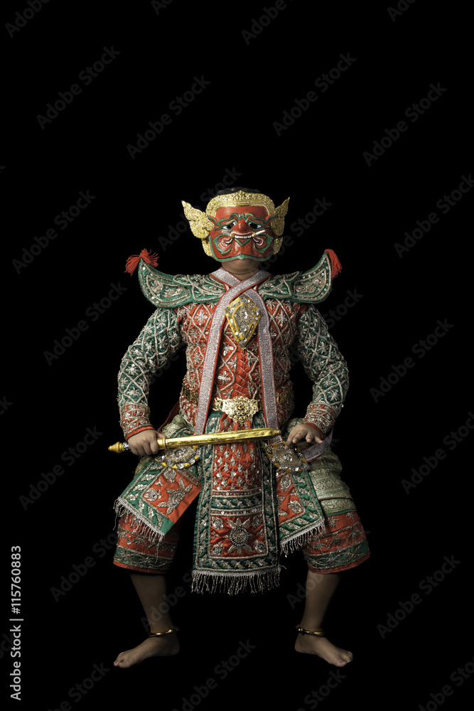 This mask dance drama of Thailand call Khon from the Ramayana story