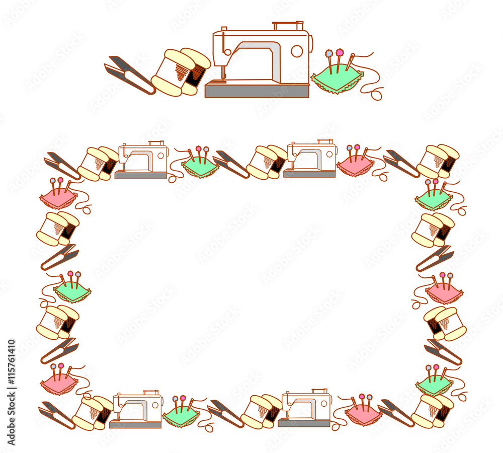 家庭科 裁縫 フレーム Stock Vector Adobe Stock 家庭科 裁縫 フレーム Stock Vector Adobe Stock