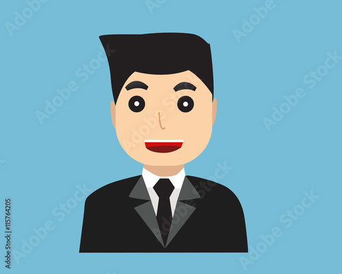 Business man cartoon vector.